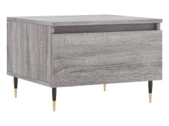 Conjunto de 2 Mesas de Centro | Mesa de apoio | Mesa de café 50x46x35cm deriv. madeira cinzento sonoma
