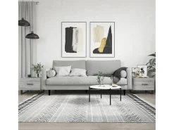 Conjunto de 2 Mesas de Centro | Mesa de apoio | Mesa de café 50x50x40 cm madeira proc. sonoma cinza