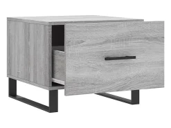 Conjunto de 2 Mesas de Centro | Mesa de apoio | Mesa de café 50x50x40 cm madeira proc. sonoma cinza