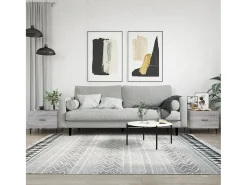 Conjunto de 2 Mesas de Centro | Mesa de apoio | Mesa de café 50x50x40 cm madeira proc. sonoma cinza