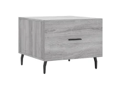 Conjunto de 2 Mesas de Centro | Mesa de apoio | Mesa de café 50x50x40 cm madeira proc. sonoma cinza