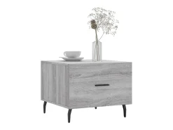 Conjunto de 2 Mesas de Centro | Mesa de apoio | Mesa de café 50x50x40 cm madeira proc. sonoma cinza