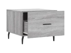 Conjunto de 2 Mesas de Centro | Mesa de apoio | Mesa de café 50x50x40 cm madeira proc. sonoma cinza