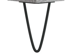 Conjunto de 2 Mesas de Centro | Mesa de apoio | Mesa de café 50x46x35cm deriv. madeira cinzento sonoma