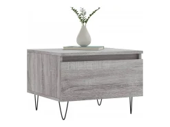 Conjunto de 2 Mesas de Centro | Mesa de apoio | Mesa de café 50x46x35cm deriv. madeira cinzento sonoma