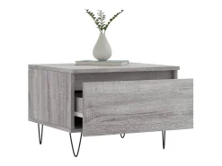 Conjunto de 2 Mesas de Centro | Mesa de apoio | Mesa de café 50x46x35cm deriv. madeira cinzento sonoma