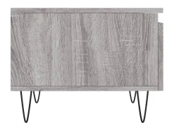 Conjunto de 2 Mesas de Centro | Mesa de apoio | Mesa de café 50x46x35cm deriv. madeira cinzento sonoma