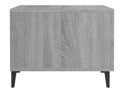 Conjunto de 2 Mesas de Centro | Mesa de apoio + pernas de metal 50x50x40 cm sonoma cinza