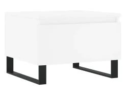 Conjunto de 2 Mesas de Centro | Mesa de apoio | Mesa de café 50x46x35 cm derivados de madeira branco