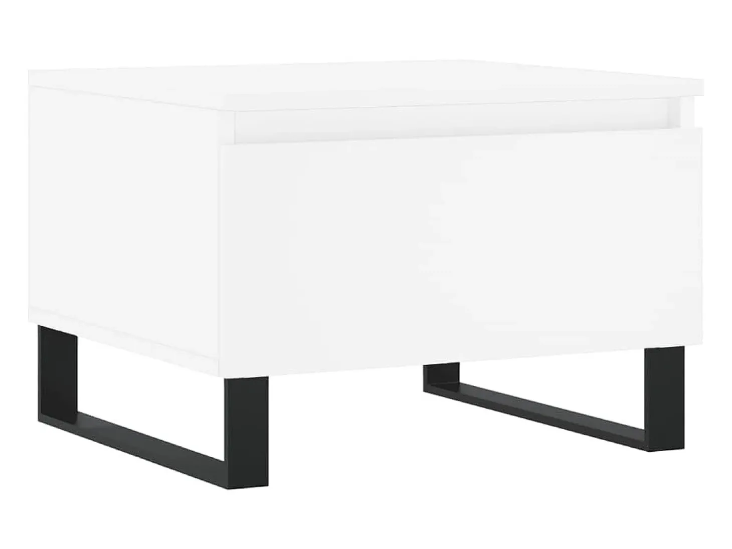 Conjunto de 2 Mesas de Centro | Mesa de apoio | Mesa de café 50x46x35 cm derivados de madeira branco