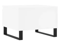 Conjunto de 2 Mesas de Centro | Mesa de apoio | Mesa de café 50x46x35 cm derivados de madeira branco