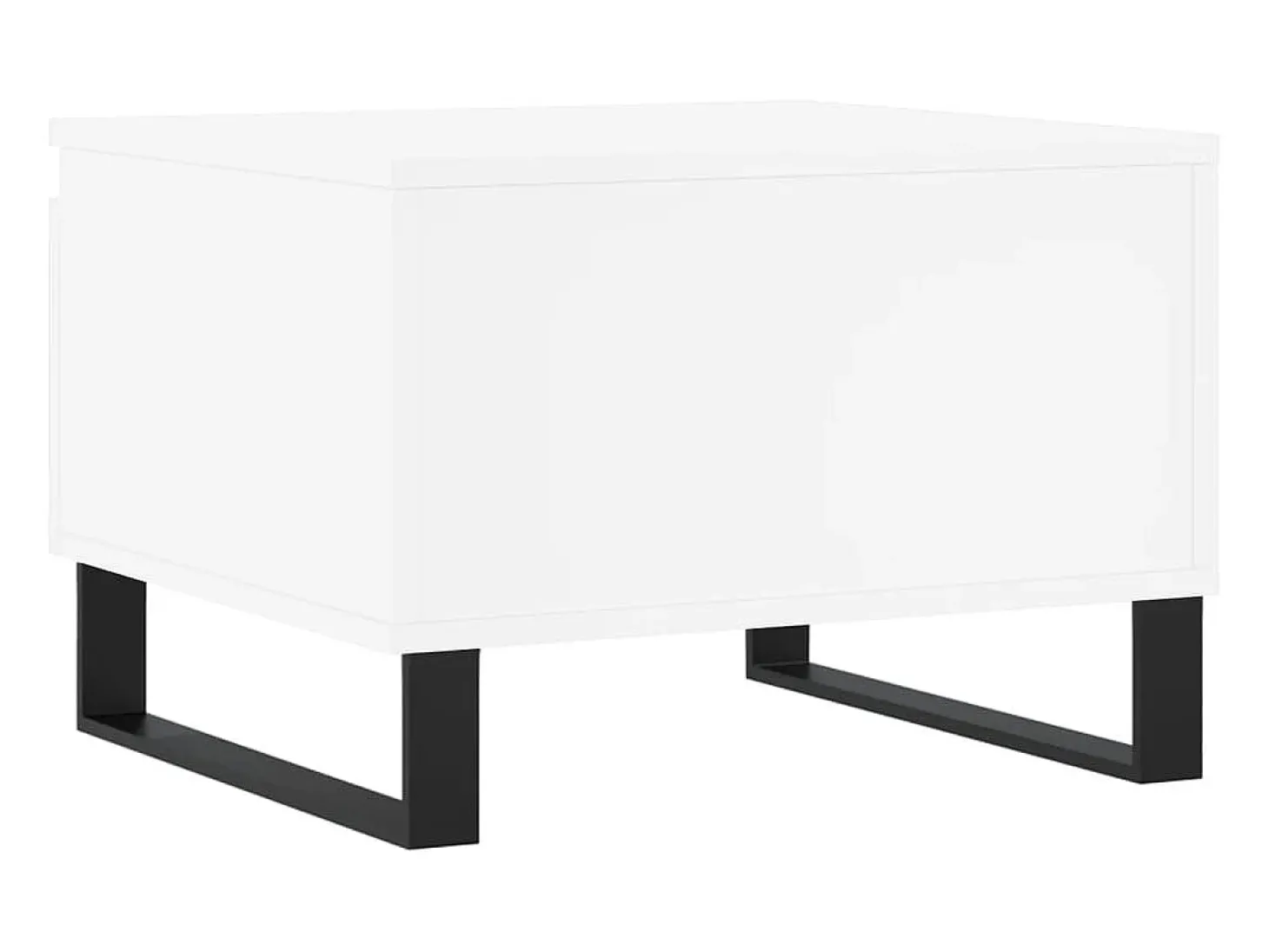 Conjunto de 2 Mesas de Centro | Mesa de apoio | Mesa de café 50x46x35 cm derivados de madeira branco