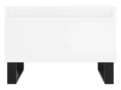 Conjunto de 2 Mesas de Centro | Mesa de apoio | Mesa de café 50x46x35 cm derivados de madeira branco