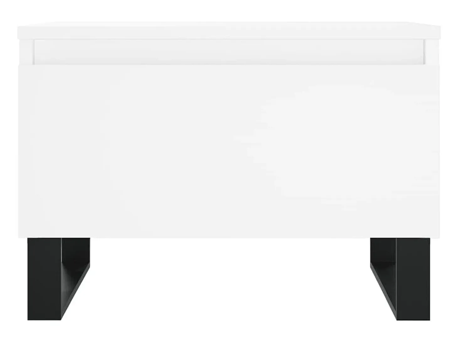 Conjunto de 2 Mesas de Centro | Mesa de apoio | Mesa de café 50x46x35 cm derivados de madeira branco
