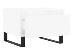 Conjunto de 2 Mesas de Centro | Mesa de apoio | Mesa de café 50x46x35 cm derivados de madeira branco