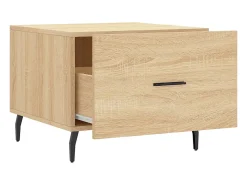Conjunto de 2 Mesas de Centro | Mesa de apoio | Mesa de café 50x50x40cm deriv. madeira carvalho sonoma