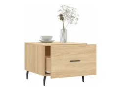 Conjunto de 2 Mesas de Centro | Mesa de apoio | Mesa de café 50x50x40cm deriv. madeira carvalho sonoma