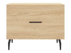 Conjunto de 2 Mesas de Centro | Mesa de apoio | Mesa de café 50x50x40cm deriv. madeira carvalho sonoma