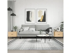 Conjunto de 2 Mesas de Centro | Mesa de apoio | Mesa de café 50x50x40cm deriv. madeira carvalho sonoma