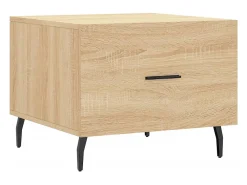 Conjunto de 2 Mesas de Centro | Mesa de apoio | Mesa de café 50x50x40cm deriv. madeira carvalho sonoma