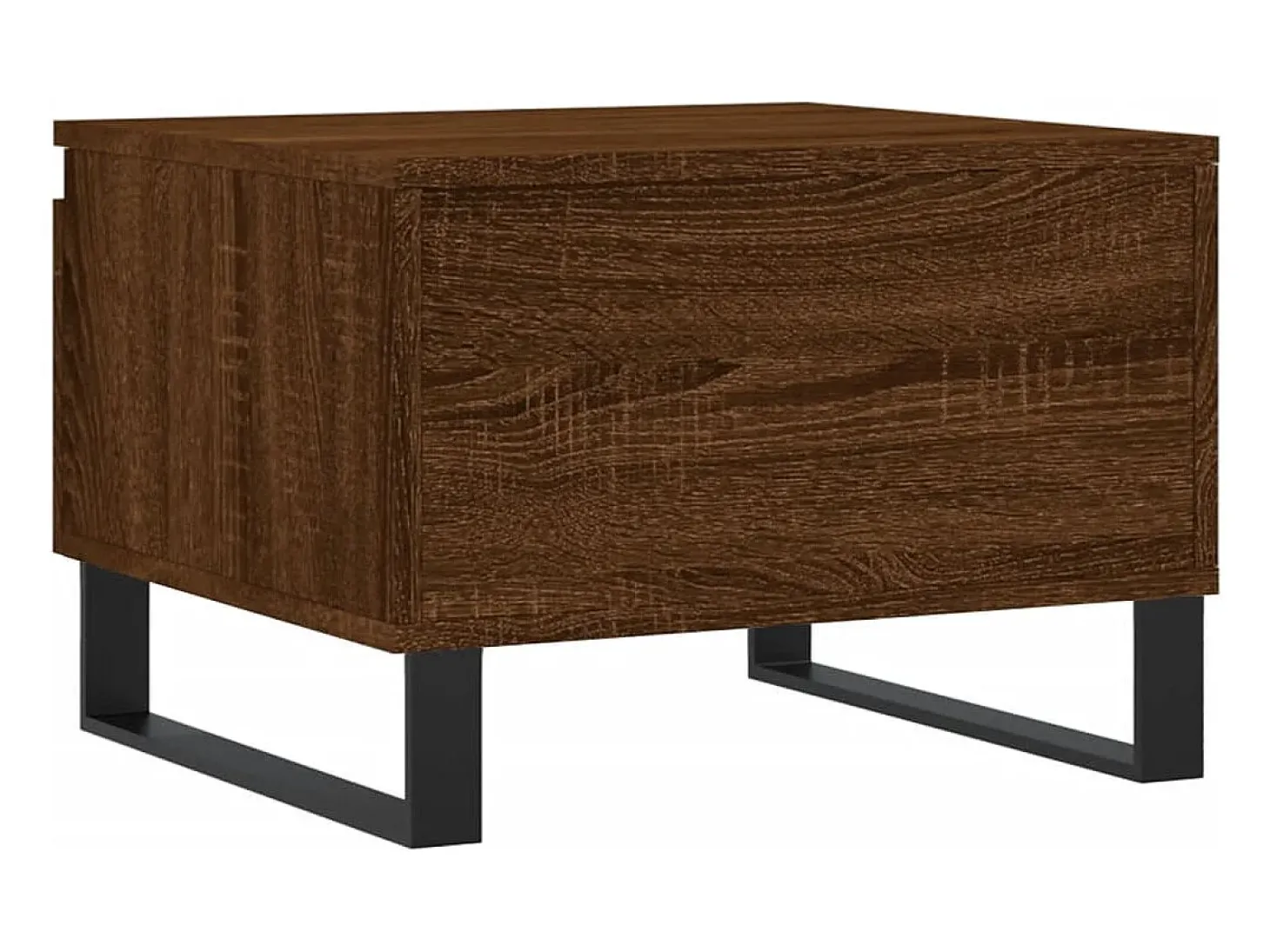 Conjunto de 2 Mesas de Centro | Mesa de apoio | Mesa de café 50x46x35 cm deriv. madeira carvalho castanho