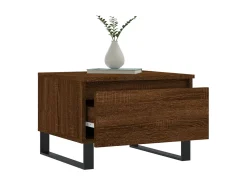 Conjunto de 2 Mesas de Centro | Mesa de apoio | Mesa de café 50x46x35 cm deriv. madeira carvalho castanho