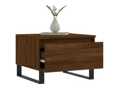 Conjunto de 2 Mesas de Centro | Mesa de apoio | Mesa de café 50x46x35 cm deriv. madeira carvalho castanho
