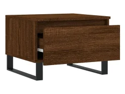 Conjunto de 2 Mesas de Centro | Mesa de apoio | Mesa de café 50x46x35 cm deriv. madeira carvalho castanho