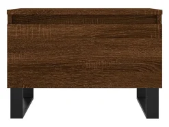 Conjunto de 2 Mesas de Centro | Mesa de apoio | Mesa de café 50x46x35 cm deriv. madeira carvalho castanho