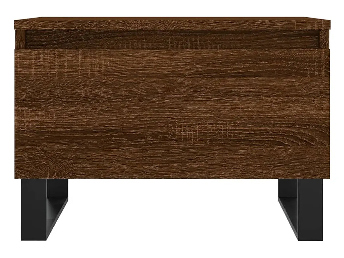 Conjunto de 2 Mesas de Centro | Mesa de apoio | Mesa de café 50x46x35 cm deriv. madeira carvalho castanho