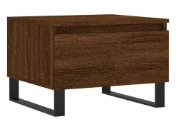 Conjunto de 2 Mesas de Centro | Mesa de apoio | Mesa de café 50x46x35 cm deriv. madeira carvalho castanho
