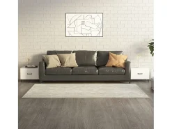 Conjunto de 2 Mesas de Centro | Mesa de apoio com pernas de metal 50x50x40 cm branco