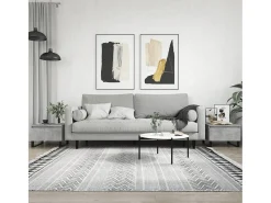 Conjunto de 2 Mesas de Centro | Mesa de apoio | Mesa de café 50x46x35 cm deriv. madeira cinza-cimento