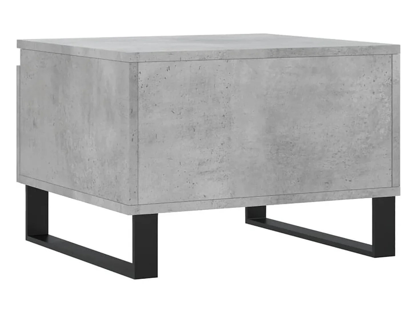 Conjunto de 2 Mesas de Centro | Mesa de apoio | Mesa de café 50x46x35 cm deriv. madeira cinza-cimento