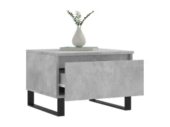 Conjunto de 2 Mesas de Centro | Mesa de apoio | Mesa de café 50x46x35 cm deriv. madeira cinza-cimento