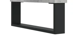 Conjunto de 2 Mesas de Centro | Mesa de apoio | Mesa de café 50x46x35 cm deriv. madeira cinza-cimento
