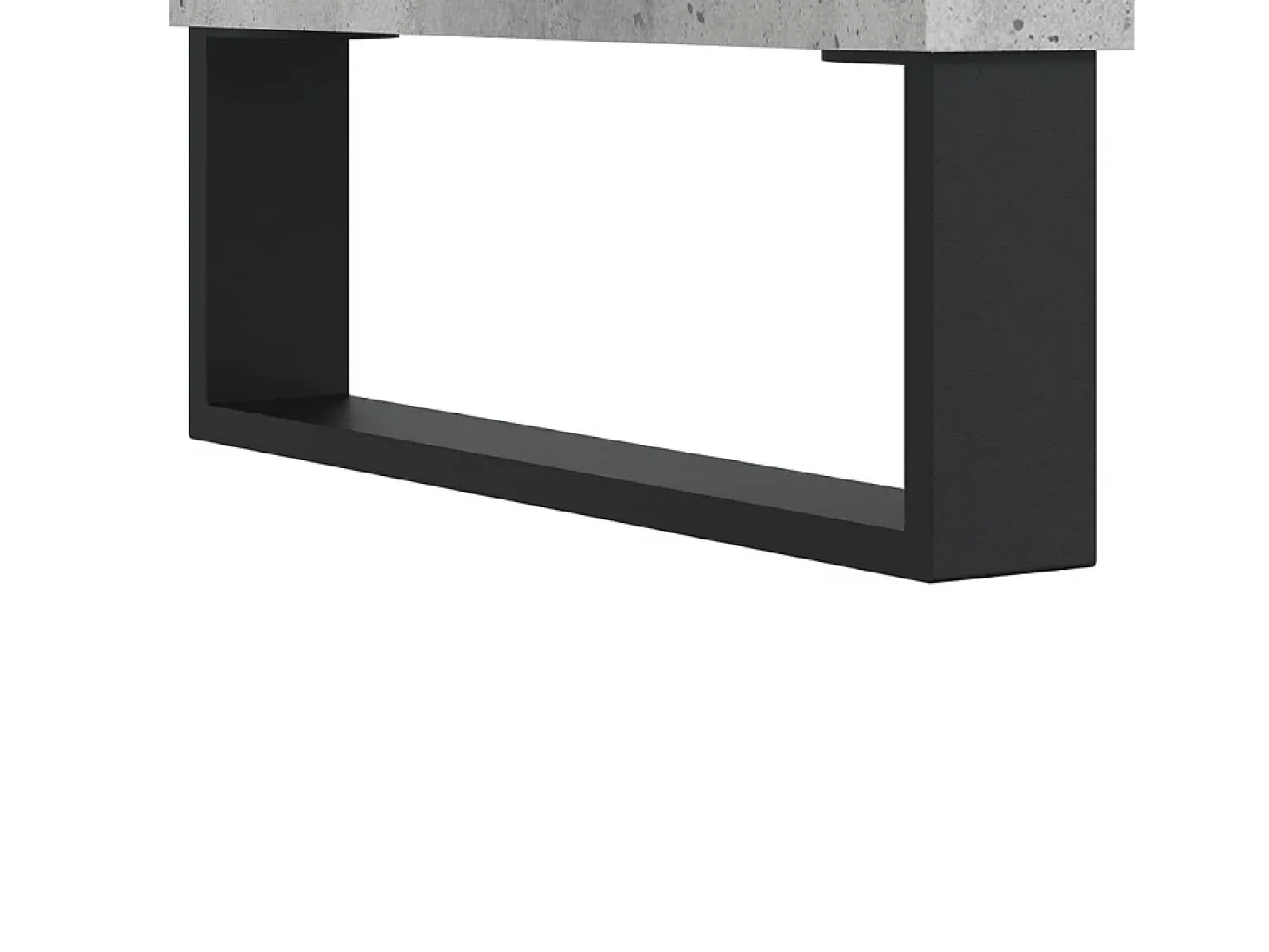 Conjunto de 2 Mesas de Centro | Mesa de apoio | Mesa de café 50x46x35 cm deriv. madeira cinza-cimento