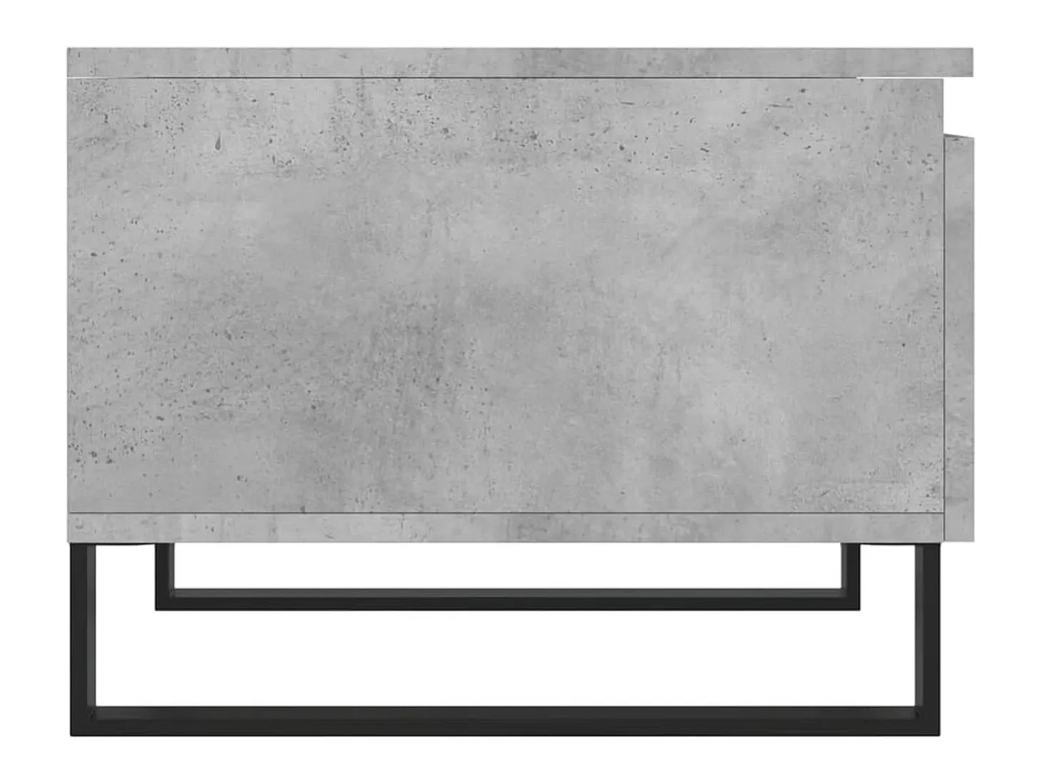 Conjunto de 2 Mesas de Centro | Mesa de apoio | Mesa de café 50x46x35 cm deriv. madeira cinza-cimento