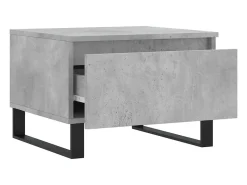 Conjunto de 2 Mesas de Centro | Mesa de apoio | Mesa de café 50x46x35 cm deriv. madeira cinza-cimento