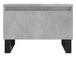 Conjunto de 2 Mesas de Centro | Mesa de apoio | Mesa de café 50x46x35 cm deriv. madeira cinza-cimento