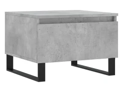 Conjunto de 2 Mesas de Centro | Mesa de apoio | Mesa de café 50x46x35 cm deriv. madeira cinza-cimento