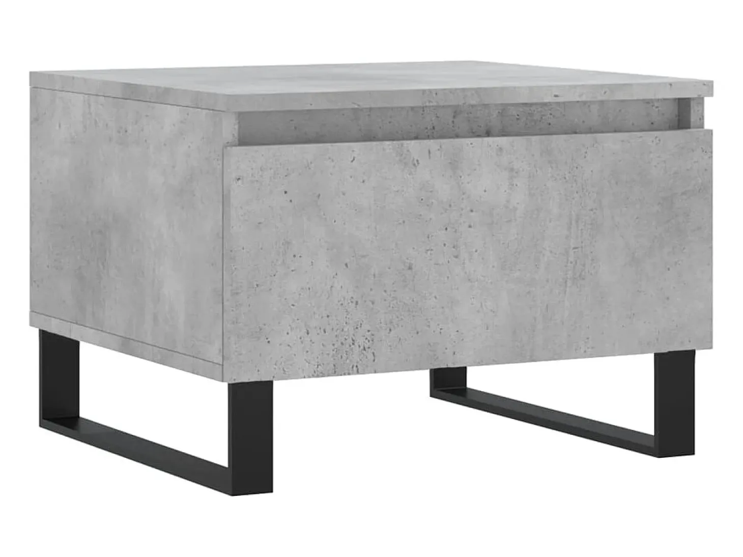 Conjunto de 2 Mesas de Centro | Mesa de apoio | Mesa de café 50x46x35 cm deriv. madeira cinza-cimento