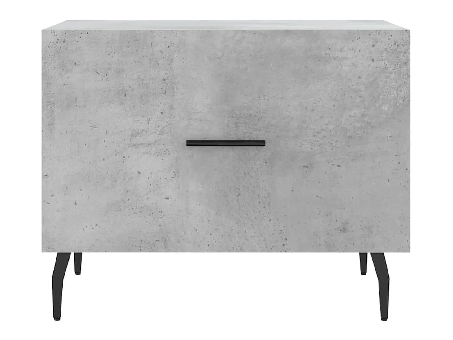 Conjunto de 2 Mesas de Centro | Mesa de apoio | Mesa de café 50x50x40 cm madeira processada cinza cimento