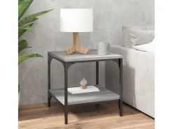 Conjunto de 2 Mesas de Centro | Mesa de apoio | Mesa de café 40x40x40 cm derivados madeira cinza sonoma