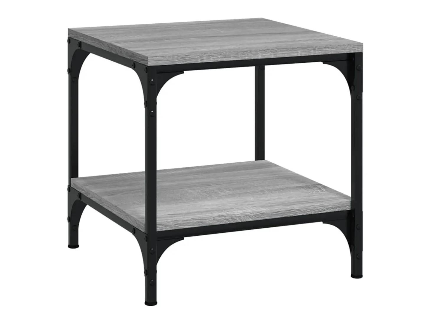 Conjunto de 2 Mesas de Centro | Mesa de apoio | Mesa de café 40x40x40 cm derivados madeira cinza sonoma
