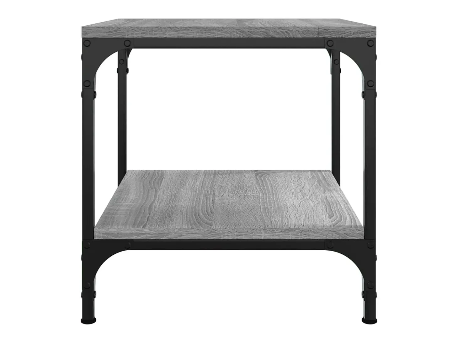 Conjunto de 2 Mesas de Centro | Mesa de apoio | Mesa de café 40x40x40 cm derivados madeira cinza sonoma