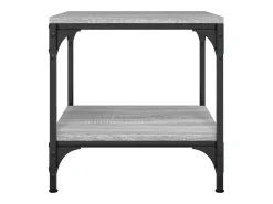 Conjunto de 2 Mesas de Centro | Mesa de apoio | Mesa de café 40x40x40 cm derivados madeira cinza sonoma