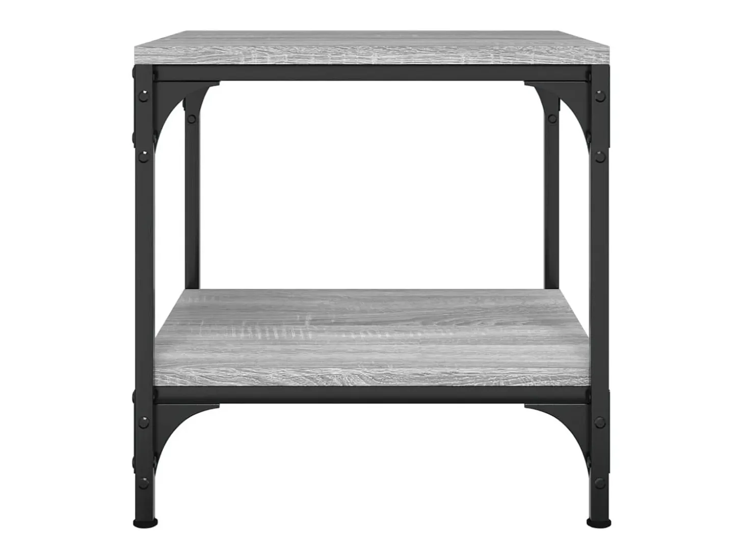 Conjunto de 2 Mesas de Centro | Mesa de apoio | Mesa de café 40x40x40 cm derivados madeira cinza sonoma