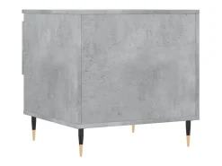 Conjunto de 2 Mesas de Centro | Mesa de apoio | Mesa de café 50x46x50 cm deriv. madeira cinza-cimento