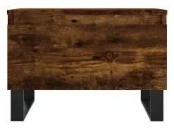 Conjunto de 2 Mesas de Centro | Mesa de apoio | Mesa de café 50x46x35cm deriv. madeira carvalho fumado